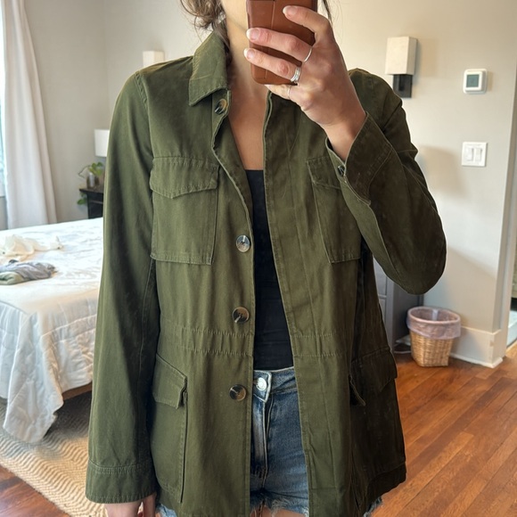 Utility Army Green Cargo Jacket - Picture 7 of 8